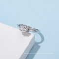 High End Lady Jewelry Sterling Silver Engagement Ring Moissanite Ring